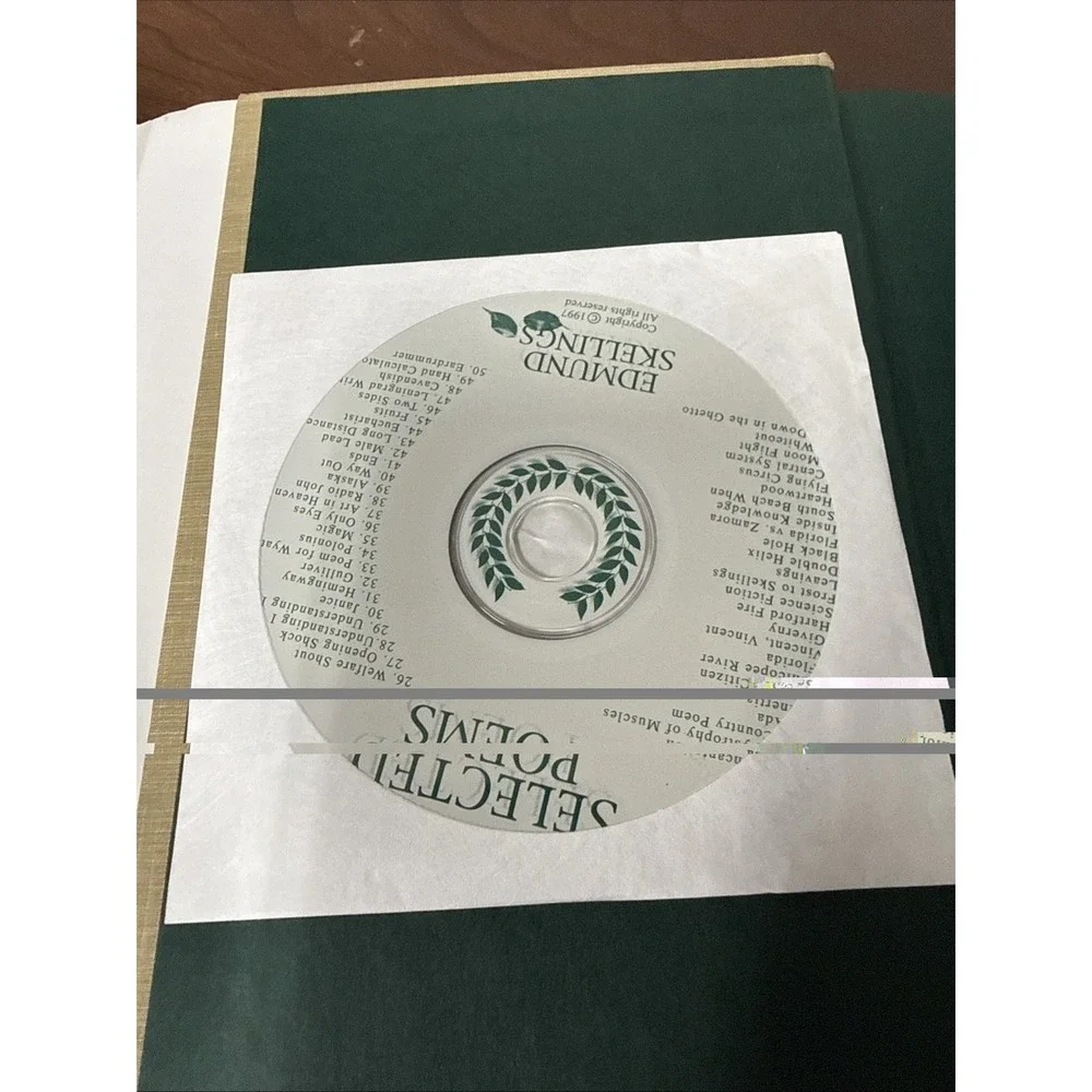 COLLECTED POEMS: 1958-1998 By Edmund Skellings - Hardcover - SIGNED -Audio‎ CD
